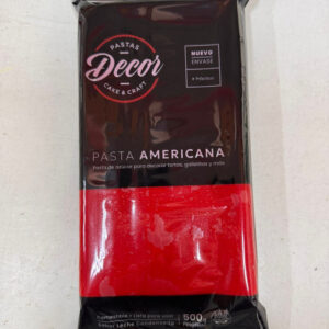 Cod.-Pasta cubretorta decor ROJA X 500 grs