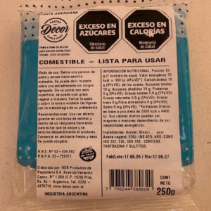 Cod.-Pasta americana decor CELESTE X 250 grs